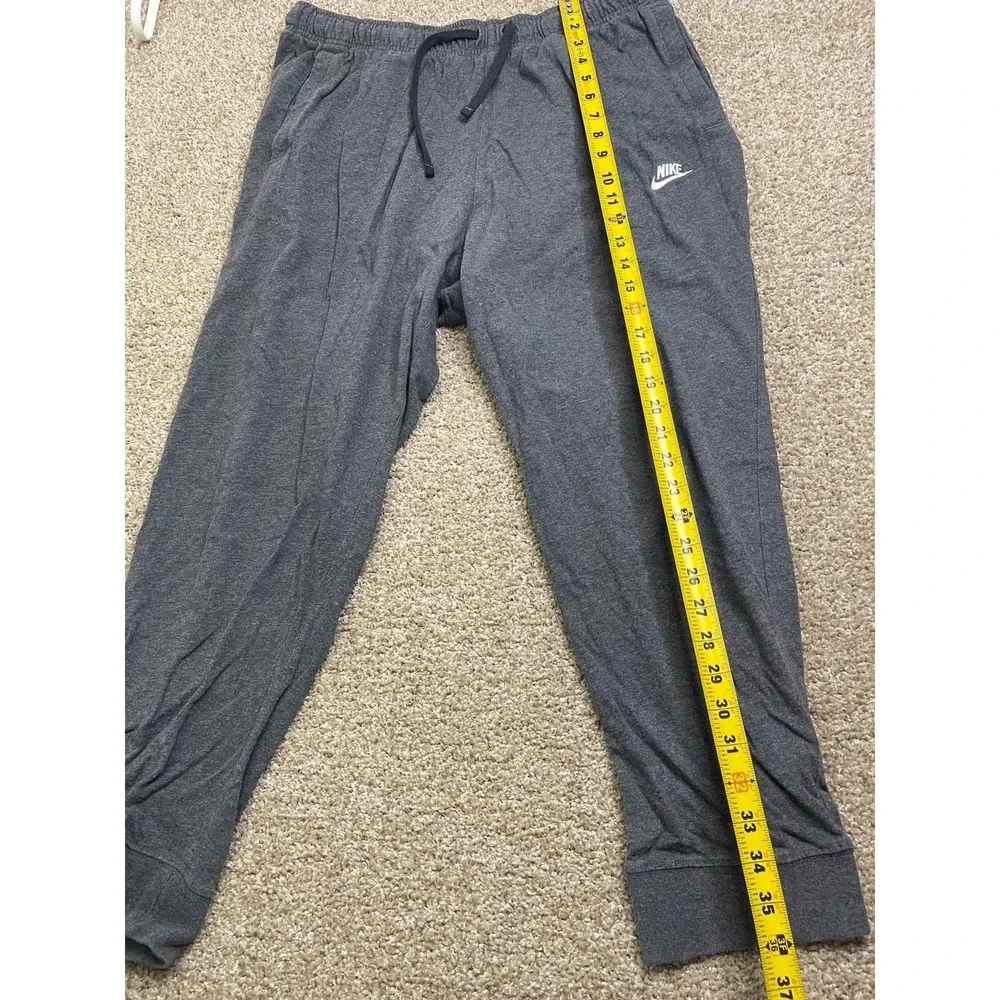 Nike Men  XXL Gray Sweatpants Embroidered Essential Gym Athletic Drawstring Pant
